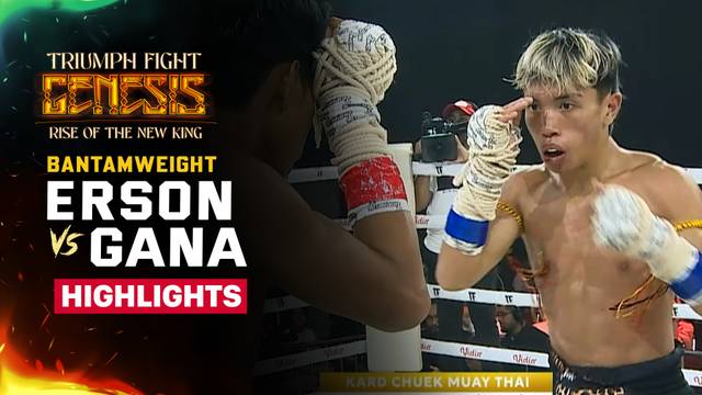 Erson Djara vs Ghana Mikael - Highlight | Triumph Fight Genesis Rise Of The New King