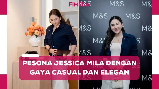 Pesona Ibu Satu Anak Jessica Mila dengan Gaya Smart Casual yang Elegan