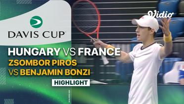 Highlights | Hungary vs France - Day 1 | Zsombor Piros vs Benjamin Bonzi | Davis Cup 2023