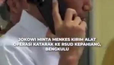 Jokowi Langsung Telpon Menteri, Minta Dikirim Alat Ke RSUD Kepahiang