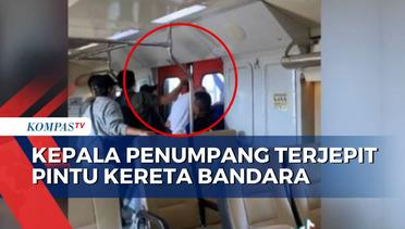 Viral! Kepala Penumpang Terjepit Pintu Kereta Api Bandara YIA