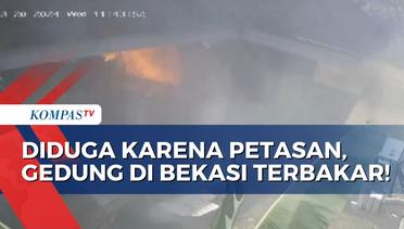 Diduga Akibat Bocah Main Petasan, Gedung Serbaguna di Bekasi Terbakar