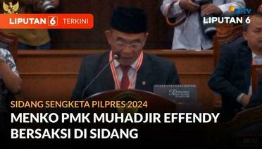 Menko PMK Muhadjir Hadir, Empat Menteri Jokowi Lengkap Bersaksi di MK | Liputan 6