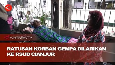 Ratusan korban gempa dilarikan ke RSUD Cianjur