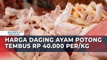 Harga Daging Ayam Potong di Pasar Tradisional Bunulrejo Kota Malang Tembus Rp 40.000 Per Kilogram