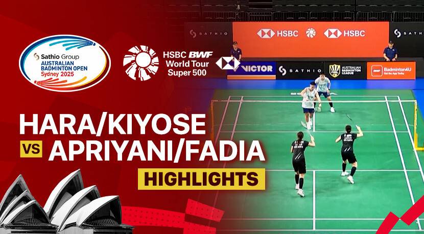 Nanako Hara/Riko Kiyose (JPN) vs Apriyani Rahayu/Siti Fadia Silva Ramadhanti (INA) - Women's Doubles Round of 16 | SATHIO GROUP Australian Open 2025