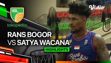 RANS Simba Bogor vs Satya Wacana Salatiga - Highlights | IBL Tokopedia 2024