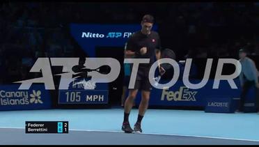 Roger Federer vs Matteo Berrettini, Highlights ATP Finals 2019