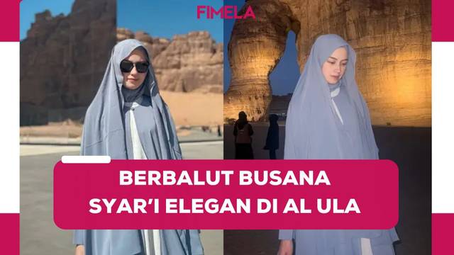 6 Pesona Kimberly Ryder Kunjungi Al Ula dengan Hijab dan Gamis Elegan, Makin Memesona di Era Single