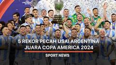 5  Rekor Pecah Usai Argentina Juara Copa America 2024