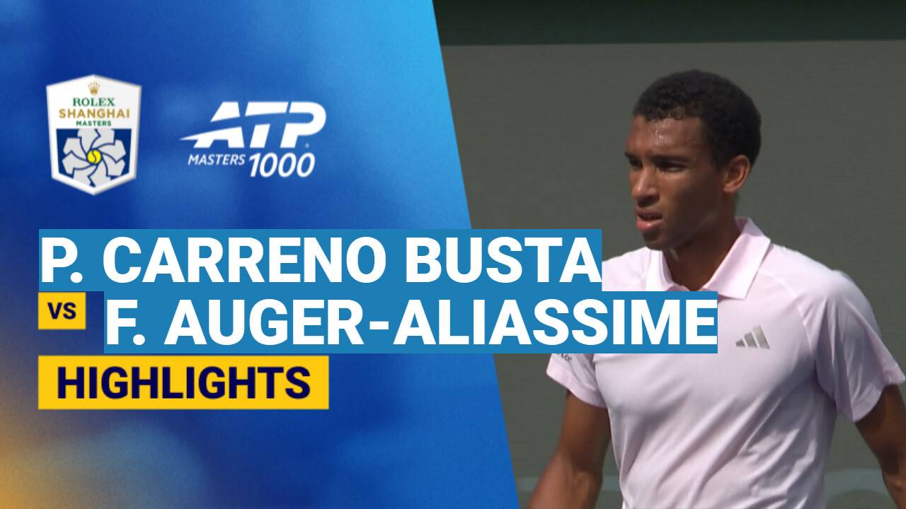 Pablo Carreno Busta vs Felix Auger-Aliassime - Round 3 (Stadium Court) | ATP 1000: Rolex Shanghai Masters 2026