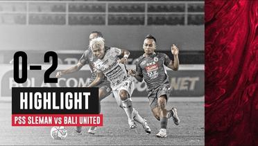 HIGHLIGHT PSS Sleman 0-2 Bali United FC - Goal Skill Save