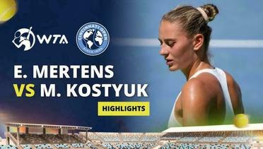 Elise Mertens vs Marta Kostyuk - Highlights | WTA Cincinnati Open 2024