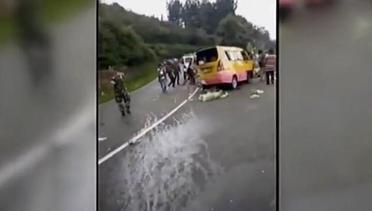 VIDEO: Kepanikan Pasca-Kecelakaan Maut di Ciloto Puncak