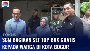 SCM yang Tergabung dalam Emtek Grup Bagikan Set Top Box Gratis ke Warga di Bogor | Fokus