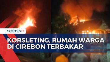 Kebakaran Rumah Warga di Cirebon, 4 Mobil Damkar Diterjunkan ke Lokasi