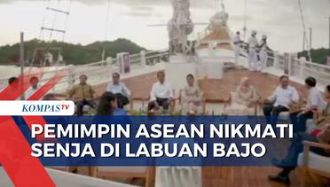 Presiden  Jokowi Ajak Pemimpin ASEAN Naik Kapal Pinisi Menikmati Sunset di Labuan Bajo