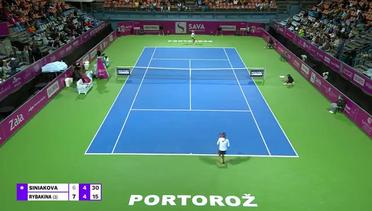 Match Highlights | Katerina Siniakova vs Elena Rybakina  | WTA Zavarolnica Sava Portoroz 2022