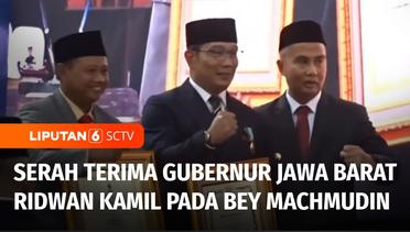 Ridwan Kamil Serahkan Jabatan PJ Gubernur Jawa Barat pada Bey Triadi Machmudin | Liputan 6