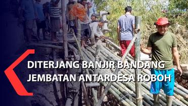 Diterjang Banjir Bandang, Jembatan Antardesa di Rembang Roboh