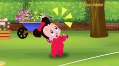 Minnie Mouse Draws on Mickey Mouse Babies Funny Story! Finger Family Song Nursery Rhymes 