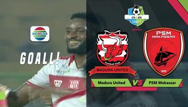 Gol Mamadou Samassa – Madura United (1) vs PSM Makassar (0) | Go-Jek Liga 1 bersama Bukalapak
