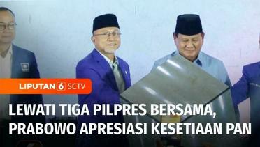 Prabowo Subianto Hadiri Rakornas Pilkada, Apresiasi Kesetiaan PAN | Liputan 6