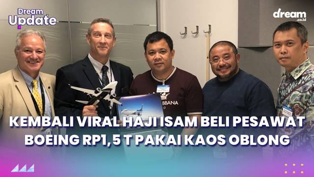 Kembali Viral Haji Isam Beli Pesawat Boeing Rp1,5 T Pakai Kaos Oblong