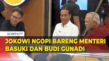 Saat Jokowi Ajak Menteri Basuki dan Budi Gunadi Ngopi di Yogyakarta