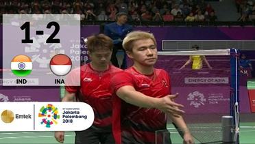IDN vs INA - Badminton Beregu Putra: Full Highlights Partai Pertama - Ganda Putra | Asian Games 2018