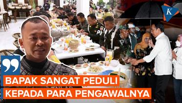 Jokowi dan Iriana Ajak Para Pengawalnya untuk Makan Bersama