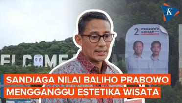 Sandiaga Uno Kecam Baliho Prabowo-Gibran di Batam, Singgung Kenyamanan Wisatawan