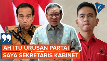 Pramono Anung Irit Bicara soal Status Jokowi-Gibran di PDI-P