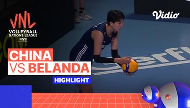 Highlights | China vs Belanda | Women's Volleyball Nations League 2022