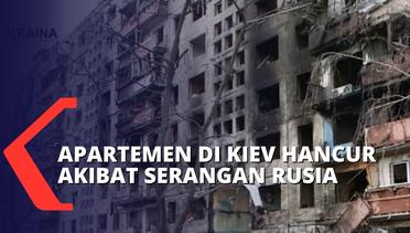 Serangan Artileri Rusia Hancurkan Gedung Apartemen di Ukraina, 2 Orang Tewas Dan 12 Lainnya Dirawat!