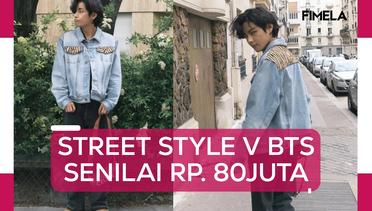 6 Gaya Street Style Denim on Denim V BTS Dibalut Celine dengan Total Outfit Senilai Rp80 jutaan