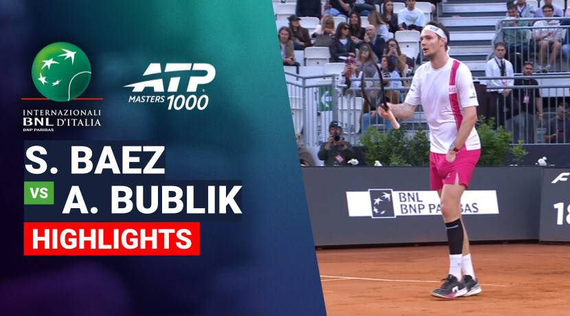 Sebastian Baez vs Alexander Bublik - Round 2 (Supertennis Arena) | ATP 1000: Internazionali BNL d'Italia 2026