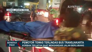 Jatuh Usai Hindari Jalan Berlubang, Pengendara Motor di Cawang Tewas Terlindas Bus Transjakarta