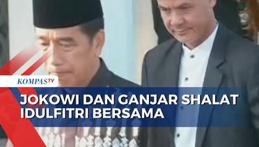 Presiden Jokowi dan Ganjar Pranowo Shalat Idulfitri Bersama di Masjid Raya Sheikh Zayed Solo