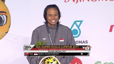 Victory Ceremony Women's 100m Backstroke - Nurul Fajar Fitriyati Raih Medali Perak