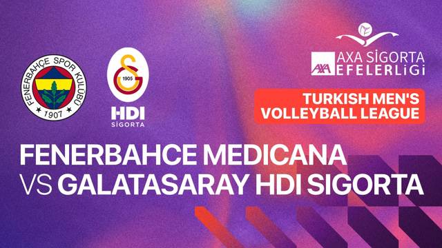 Fenerbahce Medicana vs Galatasaray HDI Sigorta - Full Match | Turkish Men's Volleyball League 2025/26