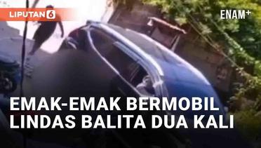 Viral Emak-Emak Bermobil Lindas Balita Dua Kali di Makassar