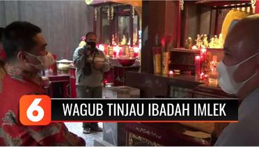 Wagub Riza Patria Tinjau Pelaksanaan Ibadah Imlek di Vihara Lalita Vistara Jakut | Liputan 6