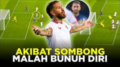 SESUMBAR JEBOL GAWANG BARCELONA SERGIO RAMOS MALAH NGELAWAK CETAK GOL KE GAWANG SENDIRI