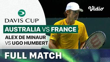 Full Match | Australia (Alex De Minaur) vs France (Ugo Humbert) | Davis Cup 2023