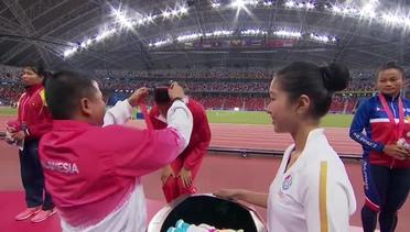 Athletics Women's Long Jump Victory Ceremony (Day 5) | 28th SEA Games Singapore 2015 