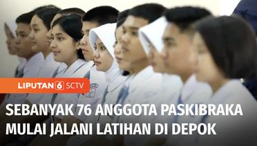 Sebanyak 76 Anggota Paskibraka Terpilih Upacara HUT ke-79 Indonesia Berkumpul di Depok | Liputan 6