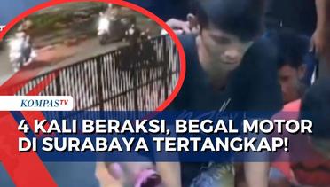 CCTV Rekam Detik-Detik Komplotan Begal Motor Beraksi pada 4 Lokasi di Surabaya!