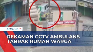 Ambulans Desa Tabrak Motor dan Rumah Warga, Diduga Akibat Rem Blong