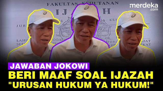 Jawaban Tegas Jokowi Kabar Beri Maaf soal Tudingan Ijazah Palsu: Urusan Hukum Ya Hukum!